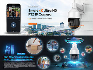 Cámara IP PTZ PoE <span class=keywords><strong>Dahua</strong></span> de 8MP 4K 25x Starlight IR 100m con Detección Facial WizSense, OEM (SD49825GB-HNR), en Existencia en EE. UU. - Product Image 3