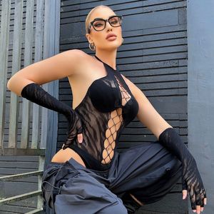 ชุดบอดี้สูทตาข่ายเซ็กซี่สำหรับผู้หญิง เสื้อชั้นในบิกินี่แบบโปร่งใส ชุดชั้นในอีโรติกผ้าไนลอน - Product Image 2