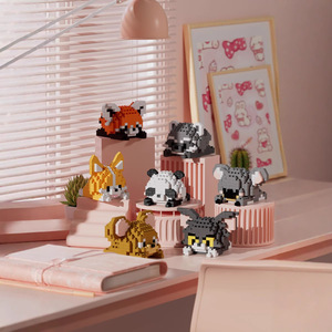 Chao Le Chuang Micro Particle Splice Creative Building Blocks ABS Plastic Toys 7101-7142 Animals Nature <strong>Series</strong> for Ages - Product Image 4