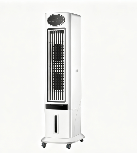 Energy Efficient 48L Water Tank Tower Air Cooler Portable Swamp Cooler with 6 Speeds and Remote Control for Home Office Garage