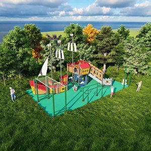 Aire de jeux extérieure sur mesure OEM pour enfants, adaptée aux écoles maternelles et aux usages commerciaux - Product Image 6