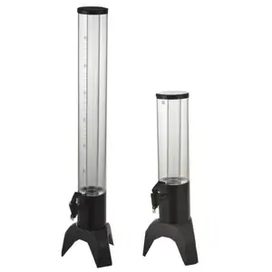 Heavybao High-Capacity Beer Tower Draft Beer Dispenser Plastic Beer Tower Triangle Juice Cannon Barrel