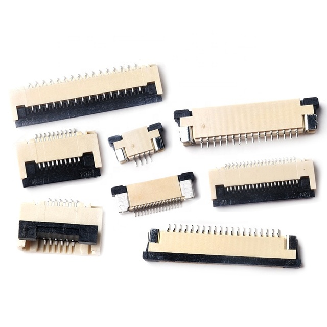 Smart Electronics FFC FPC Flat Flex Connectors 1.0/0.5MM Drawer Flip Top Bottom PCB Socket 4/6/8/10/12/30~40P Plastic Material