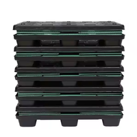 Grande boîte de stockage logistique en plastique robuste, pliable, empilable, étanche, certifiée TUV