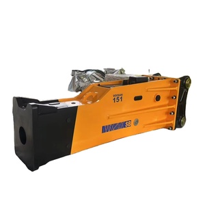 Casse-roche hydraulique robuste SB151 avec burin de 165 mm, marteau silencieux pour excavatrices de 40-45 tonnes, accessoire de démolition minière - Product Image 1