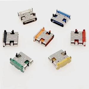 Nhà Sản xuất nhà cung cấp 16 pin 7.35 mét <span class=keywords><strong>USB</strong></span> nữ Type-C PCB <span class=keywords><strong>USB</strong></span> Loại C nối kết nối 16 P màu đỏ cam màu vàng màu xanh lá cây màu xanh - Product Image 6