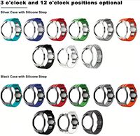 Cassa in acciaio inossidabile con cinturino, kit di modifica di precisione per Royal S-watch X AP Pop