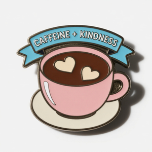 Pin de esmalte de cafetería de dibujos animados | Insignia de solapa de edificio de café lindo OEM Insignia de solapa de Barista de café lindo Proveedor OEM - Product Image 3