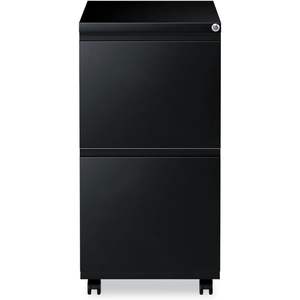 Archivador Metálico Tradicional Alera PBFFBL de Dos Cajones, 14 7/8w x 19 1/8d, Negro, Extraíble, Móvil, para Oficina o Taller - Product Image 1