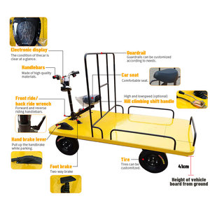 Wholesale New Steel & Glass Flatbed <b>Trolley</b> Furniture Transport <b>Cart</b> for Home Use for Restaurant Manufacturing Plant - Product Image 3