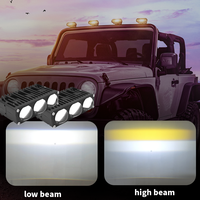 Nouveau projecteur LED U89 180W à 3 lentilles pour calandre avant, feux de brouillard, étanche IP68, en aluminium aéronautique, 16800 lumens, pour moto