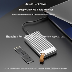 工場卸売 アルミ合金製 シルバー USB4.0 モバイルハードディスクケース Lightning 5/4/<span class=keywords><strong>3</strong></span> M.<span class=keywords><strong>2</strong></span> NVMe対応 - Product Image 4