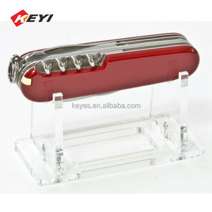 Kunden spezifische transparente Acryl messer Display Box Besteck Messer Vitrine Rack Stand für den Einzelhandel Shop Verwendung für die Förderung - Product Image 6