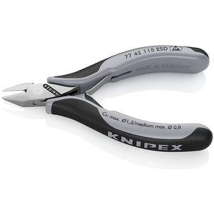 Cortador Diagonal Electrónico KNIPEX 77 42 115 ESD con Mangos Multicomponentes de 115 mm - Product Image 2