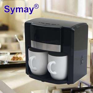 Symay <span class=keywords><strong>Cafetera</strong></span> Eléctrica con <span class=keywords><strong>Dos</strong></span> <span class=keywords><strong>Tazas</strong></span> <span class=keywords><strong>Cafetera</strong></span> de <span class=keywords><strong>Goteo</strong></span>, <span class=keywords><strong>Cafetera</strong></span> Espresso para 1-2 Personas - Product Image 2