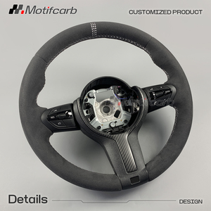 Volant de direction BMW personnalisé, amélioration de l'intérieur de la voiture, compatible avec BMW 330i 440i 540i 550i F10 F30 X3 X5 F15 F16 F18 M2 M3 M4 2010-2018 - Product Image 3