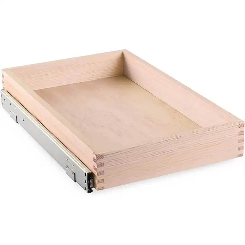 Roll-Out-Tablett aus Holz-Ausziehbares Tablett aus Holz, Organizer für Küchen schränke, Aufbewahrung schublade für die Küchen organization