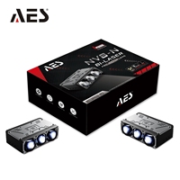 Projecteur auxiliaire bi-LED à trois lasers AES, 90W, 10 mètres, 1300LX, puissant, coupe-lumière plat, pour calandre de voiture