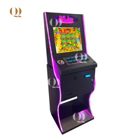 QIQU Retro Arcade19 pouces Station de jeu à armoire horizontale avec ambiance LED Jeux à pièces jeu d'adresse Offre Spéciale USA