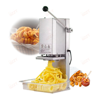 Restaurant Fried Food Store 110v 240v Twist Machine à frites bouclées Machine à couper les chips de pommes de terre en spirale