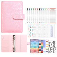 Benutzer definierte A6 PU Leder Lose blatt Notebook Binder Budget Planer Agenda Bargeld Lagerung Schnalle Tally Book Kinder geschenke Lieferant
