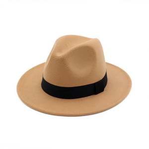 Sombrero Fedora Clásico Retro Vintage al por Mayor para Mujer, con Sensación de Lana, Estampado, para Fiestas, Deportes al Aire Libre, de Ala Ancha - Product Image 6