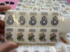 Juego de Mahjong Americano de Lujo Ivory Heron, Fichas de Mahjong Acrílicas Ecológicas con Diseño Personalizado con Foto Real, Listas para Enviar - Product Image 3