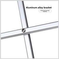 Table de camping rectangulaire pliante en alliage d'aluminium, taille moyenne, avec structure en X, mobilier d'extérieur portable, en stock