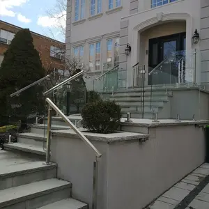 आउटडोर सीढ़ी रेल कीमत/बाहरी बालकनी स्टेनलेस स्टील पाइप रेलिंग Baluster/आउटडोर धातु सीढ़ी रेलिंग