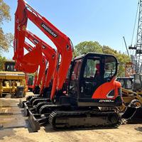 Excavatrice sur chenilles hydraulique d'occasion DOOSAN DX60-9C, pompe moteur, forte puissance de creusement, capacité de godet de 3 m³, capacité de travail de 30 000 kg