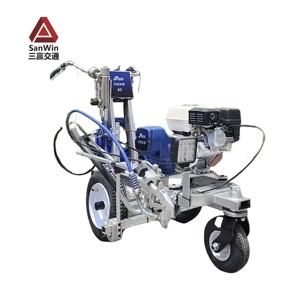 Máquina de Señalización Vial con Bomba de Pistón Mecánica, Pulverización en Frío sin Aire, <span class=keywords><strong>Equipo</strong></span> de Construcción de Carreteras - Product Image 1