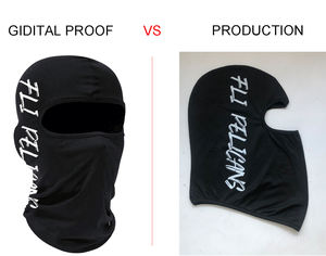 Logotipo personalizado 100% Poliéster Unisex Adultos Imagen Ajustable Desgastado Cubierta de cara completa Máscara de esquí Skimask Pasamontañas de 1 Agujero - Product Image 5