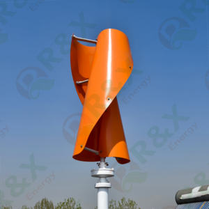 Ветрогенератор вертикального типа для жилых помещений, 48В/96В/120В, спиральной формы, 10 кВт, R&X RX-SV, 10 лет гарантии, сертификат CE, для дома - Product Image 3