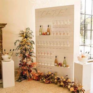 Toile de fond de mariage Porte-verre à vin mural pour <span class=keywords><strong>champagne</strong></span> Support pour décoration de mariage - Product Image 5