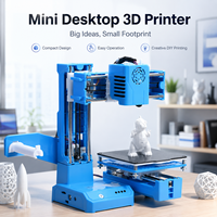 Nueva Impresora 3D de Escritorio K9 Super Mini, 10*10*10cm, Sin Cama Calefactada, Impresión con un Solo Botón, Ranura TF, Regalo, Superventas
