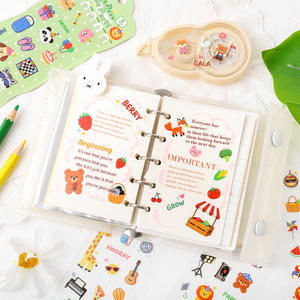 4 autocollants mignons pour animaux <span class=keywords><strong>de</strong></span> compagnie par paquet dans la salle d'exploration, autocollants pour enfants, matériaux mignons pour carnet <span class=keywords><strong>de</strong></span> notes - Product Image 4