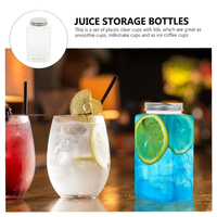 Botella de plástico transparente desechable de 16OZ y 500ml, botella de plástico para refrescos, para llevar zumo, gruesa, web, leche sucia, té, cuadrada