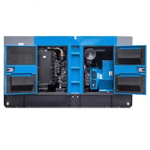 Output Power Plant 240kw 300kva gerador diesel silencioso do dínamo à prova de som com ventilação excelente