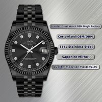 Reloj de Lujo para Hombre, Diseño Simple y Antiguo, Movimiento de Cuarzo CITIZEN, Acero Inoxidable 304/316, Cristal de Zafiro, Resistente al Agua