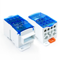 Caja de Distribución de Energía Unipolar UKK 500A 690V, 1 Entrada, 11 Salidas, Barra Colectora de Montaje con Tornillos, Bloque de Terminales Eléctricos