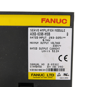 Module amplificateur Fanuc A06B-6096-H106 Alpha SVM1-130 9,1 kW 230 V A06B6096H106 pour variateur Fanuc - Product Image 3