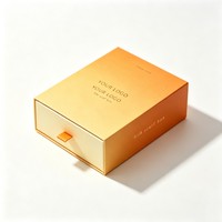 Boîte à tiroir en carton rigide de luxe avec impression de logo personnalisé pour foulards, bijoux, sous-vêtements, chaussettes, foulards en soie, emballage coulissant