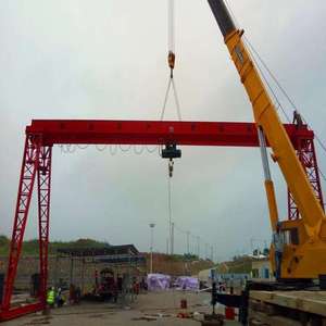 Pont roulant à poutre simple à haute efficacité, grande capacité, levage de nombreux types de charges, hauteur pour utilisation en usine, pont roulant à crochet à poutre simple - Product Image 3