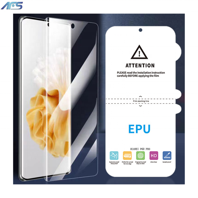 AFS 3D Anti-Impact EPU 0.15mm HD Shockproof Scratch Healing Screen Protector for Mobile Phone Curved Screen