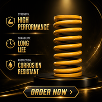 Ressort de compression robuste pour reach stackers