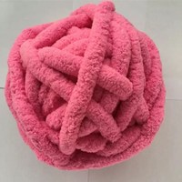 Bojay 2cm Thickness Chenille Ball Yarn, 100% Polyester Chenille Chunky Vegan Yarn, Customized Labels for You