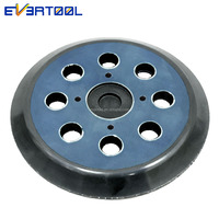 Accessoires pour outils électriques EVERTOOL, plaque de support à double action, plaque de ponçage à 8 trous, plaque de ponçage à crochet et boucle pour ponceuse DA