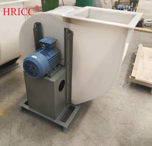 Ventilador centrífugo delantero de plástico PP, resistencia a la corrosión, montaje en conducto de ácido y álcali, soplador de escape de laboratorio, OEM personalizable - Product Image 3