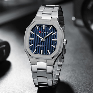 CURREN-Montre de sport <span class=keywords><strong>pour</strong></span> hommes, <span class=keywords><strong>top</strong></span> marque, étanche, cool, en acier inoxydable, à quartz, cadeau d'affaires, 8458 - Product Image 6