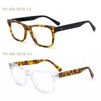 Lunettes en acétate de cellulose à motif solide de luxe Yvan, montures optiques en acétate de cellulose
